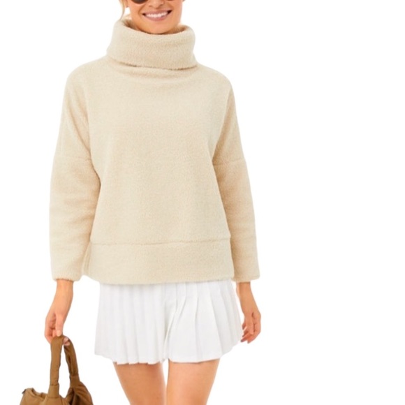 Tuckernuck Tops - TUCKERNUCK Rollins Funnel Neck Sherpa Teddy Pullover Sweatshirt Size Medium